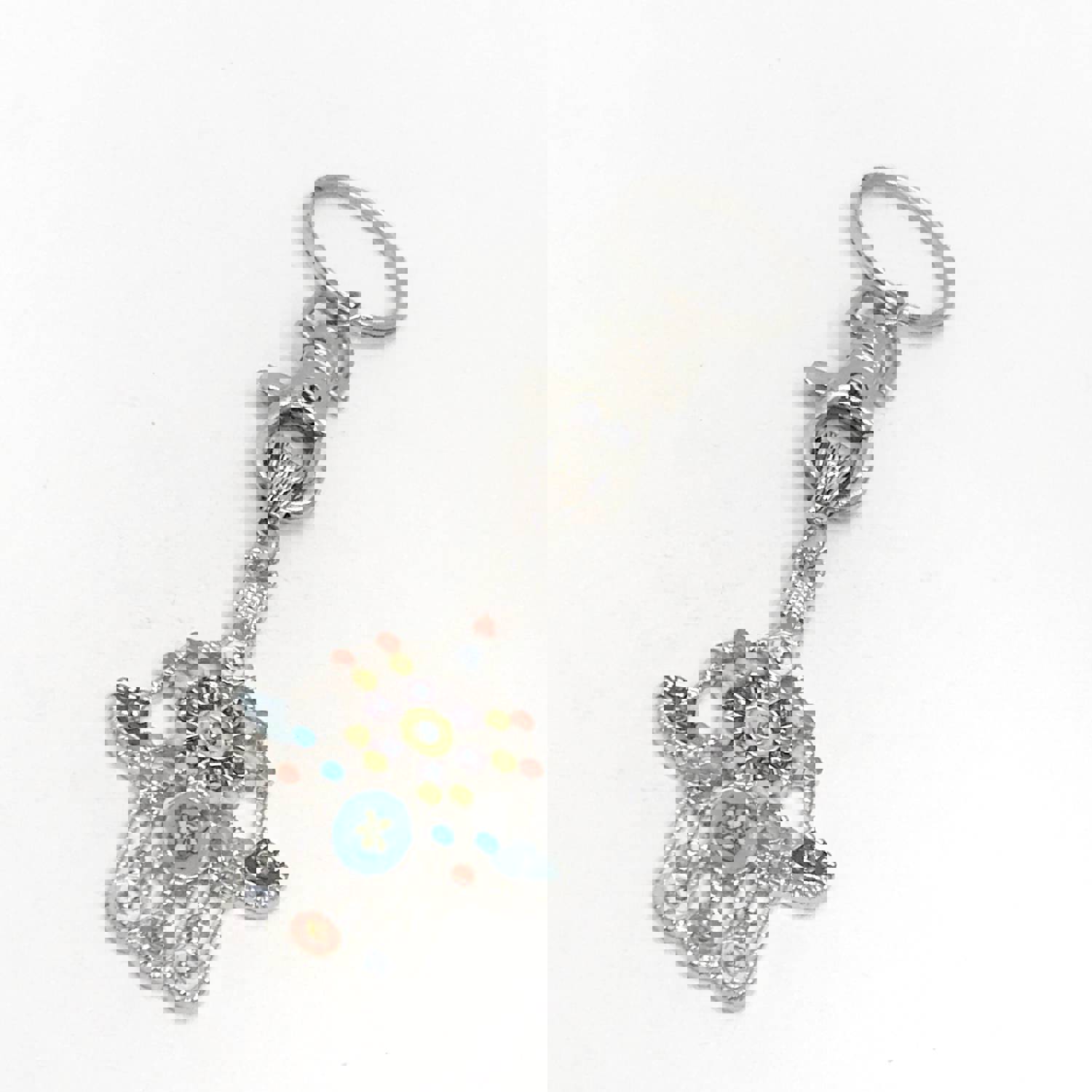 Stylish Hamsa Pendant Keychain, Symbol of Protection and Good Luck
