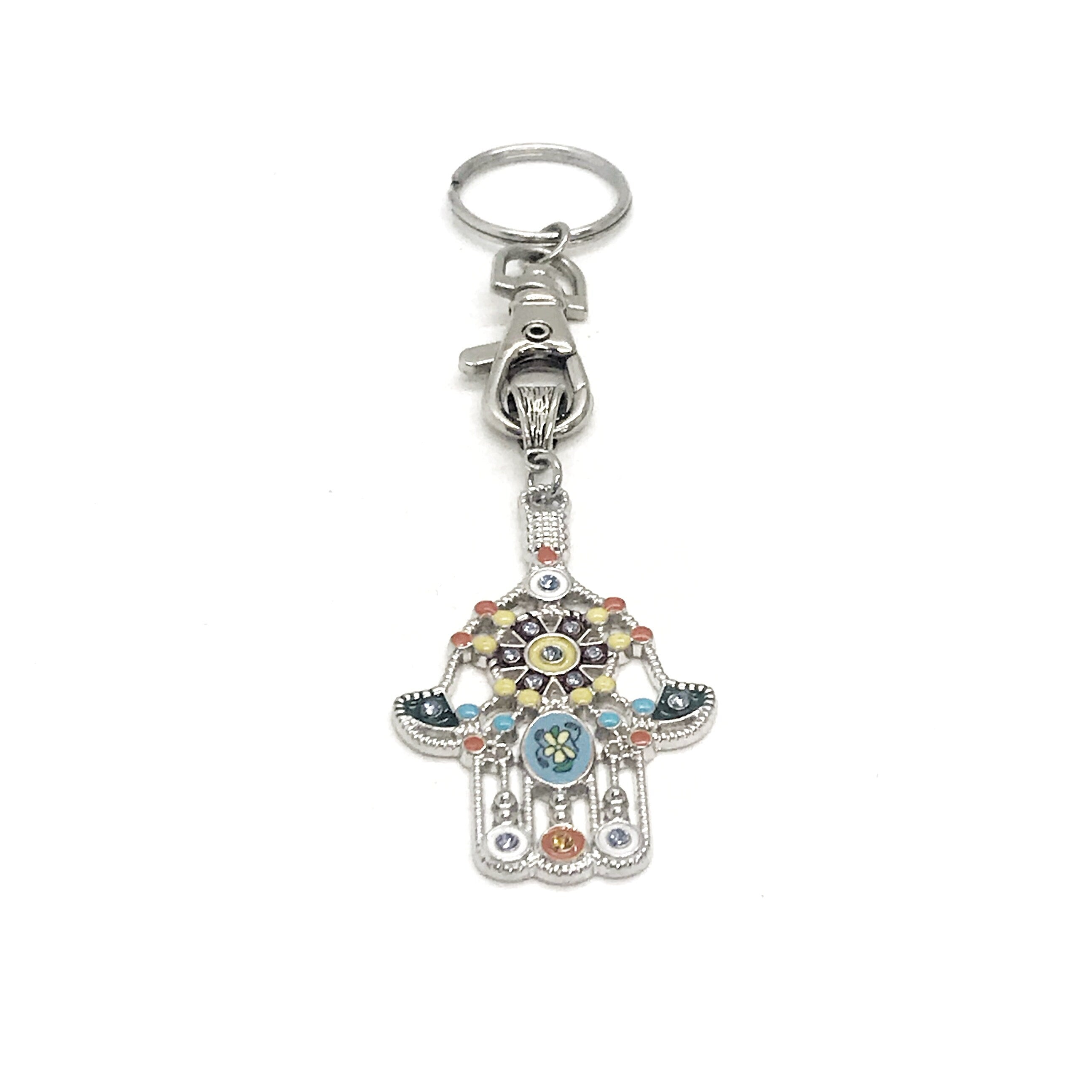 Stylish Hamsa Pendant Keychain, Symbol of Protection and Good Luck