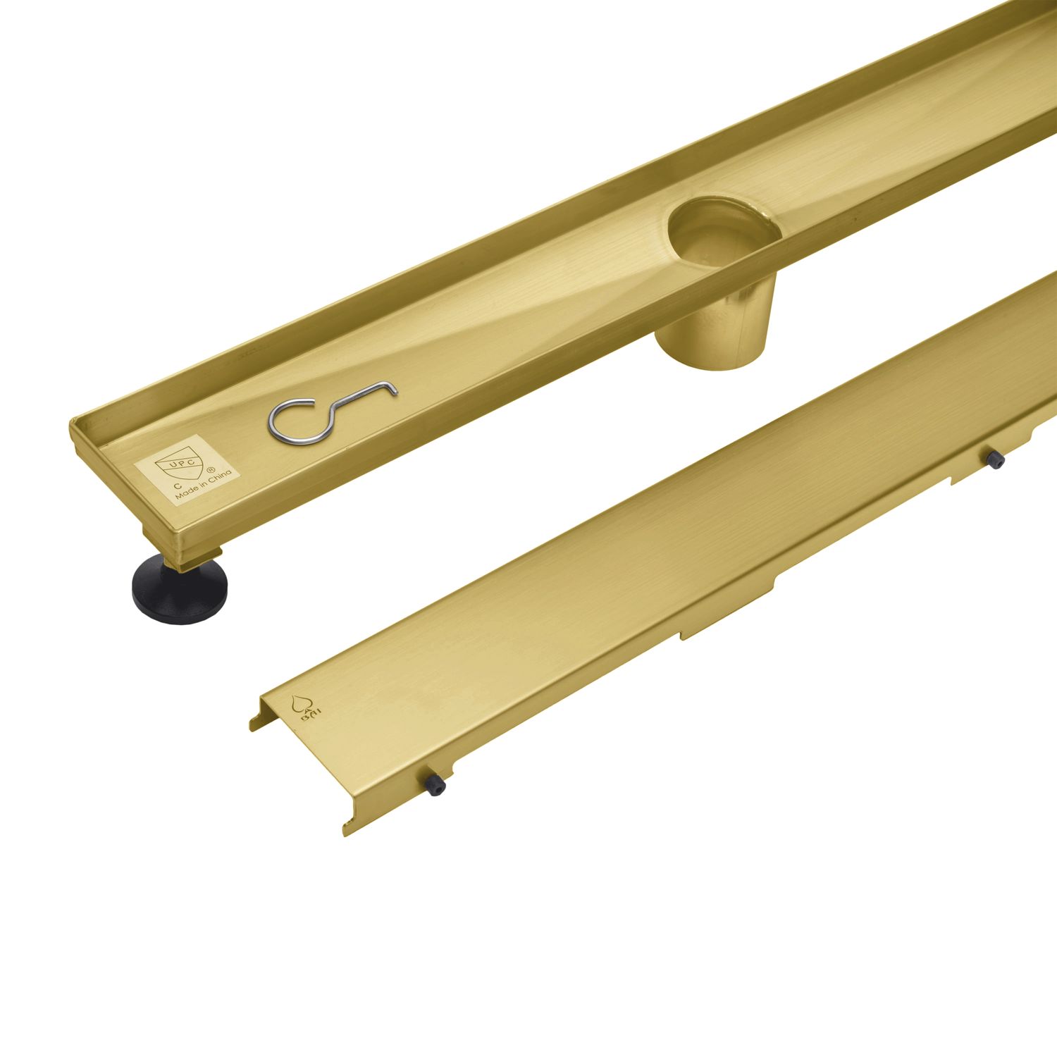 BAI 0503 Stainless Steel Linear Shower Drain, 36-inch, Brushed Gold