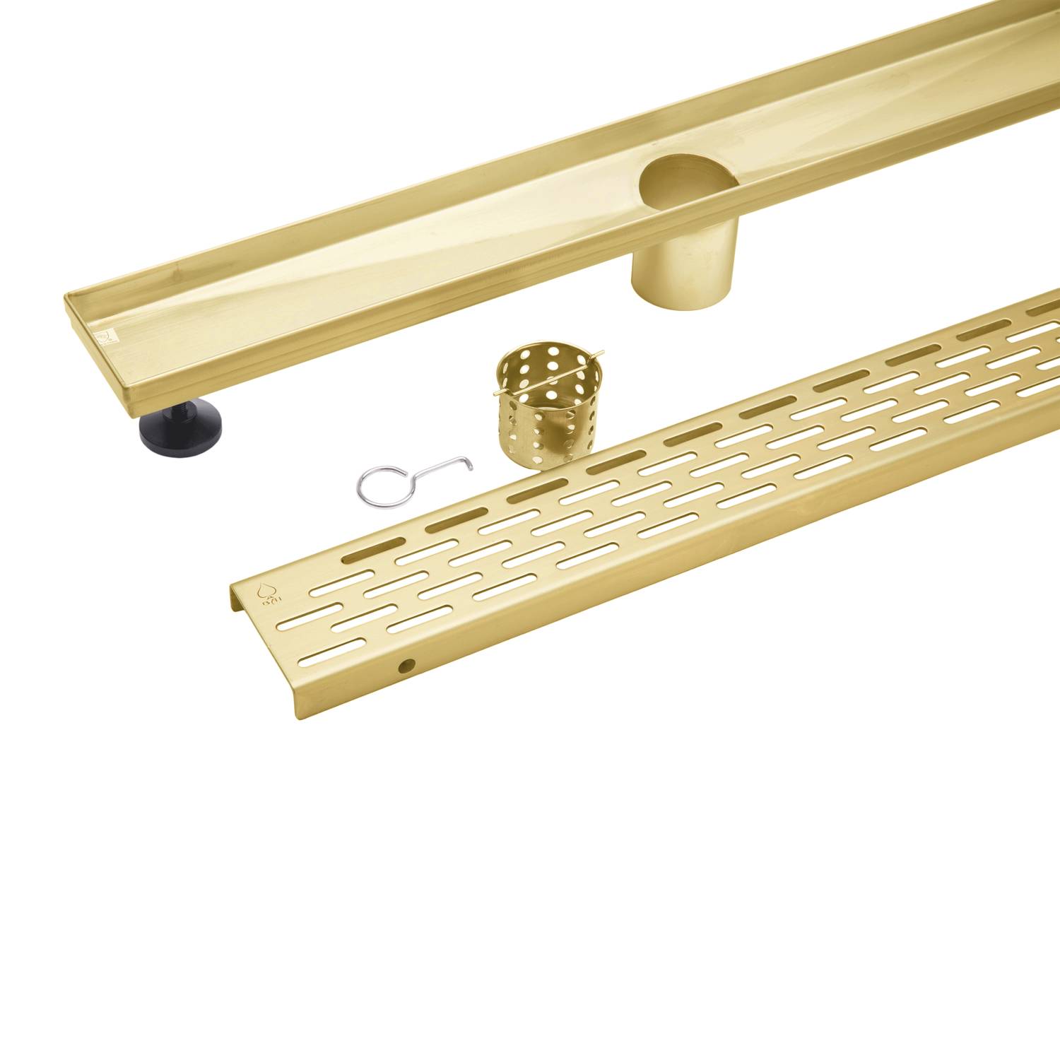 BAI 0521 Stainless Steel Linear Shower Drain, 36-inch, Brushed Gold