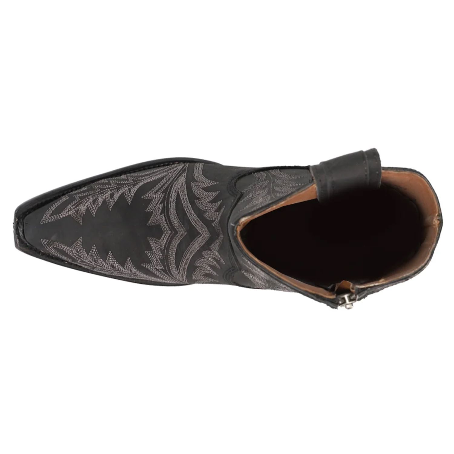 Corral Women's Black Embroidered Snip Toe Cowboy Ankle Boots - L5701