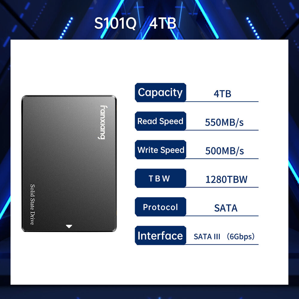 Fanxiang 4TB SSD 2.5 SATA III - High-Capacity Internal Storage Drive