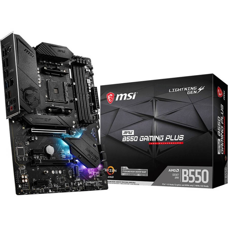 MSI MPG B550 GAMING PLUS Motherboard - High-Performance AM4 Platform