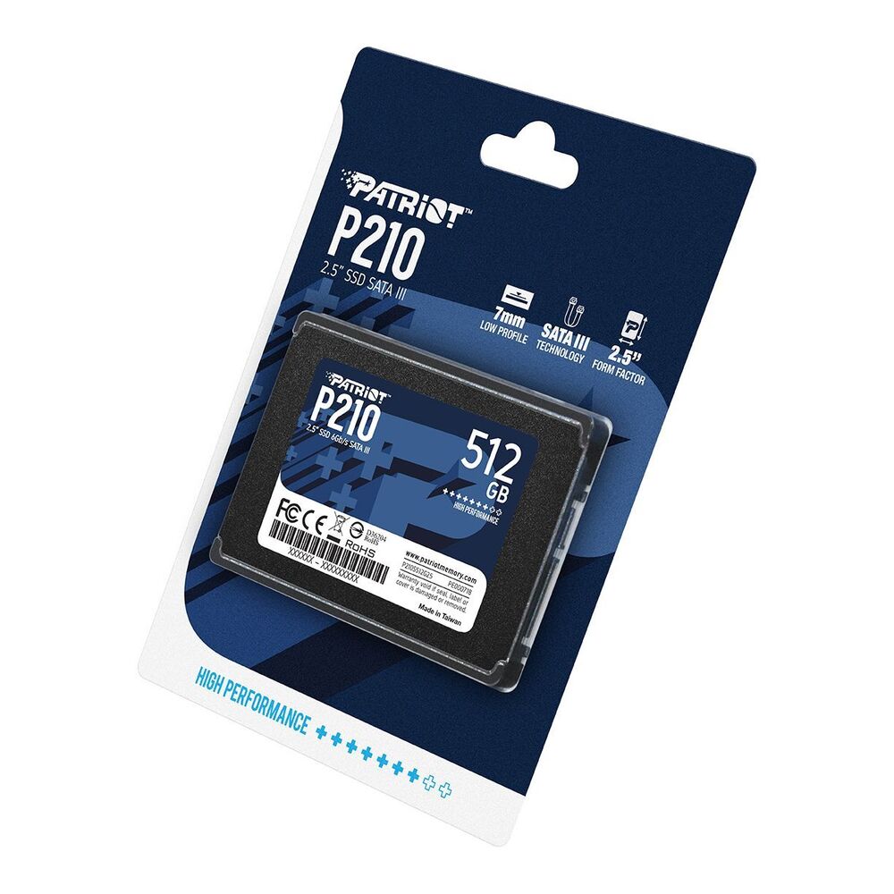 Patriot P210 512GB SSD - High-Speed SATA III Internal Storage Drive