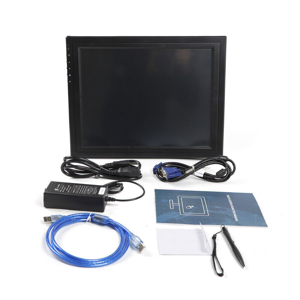 15/17 Inch Touch Screen Monitor with USB/VGA/HDMI for POS PC, Retail, and Hotel Use