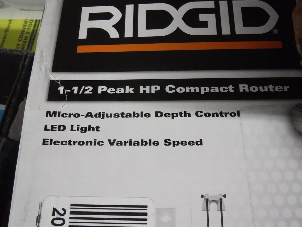 Ridgid 5.5 Amp Compact Fixed-Base Corded Router R24012 - New Arrival
