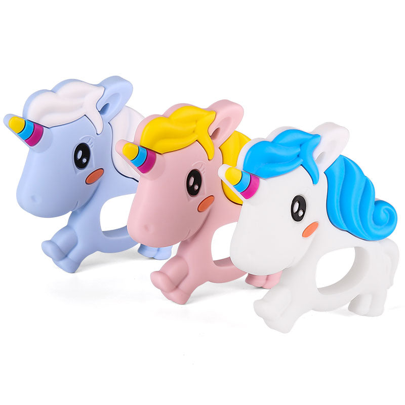 Custom Baby Silicone Teething Toy Unicorn - Safe & Chewable