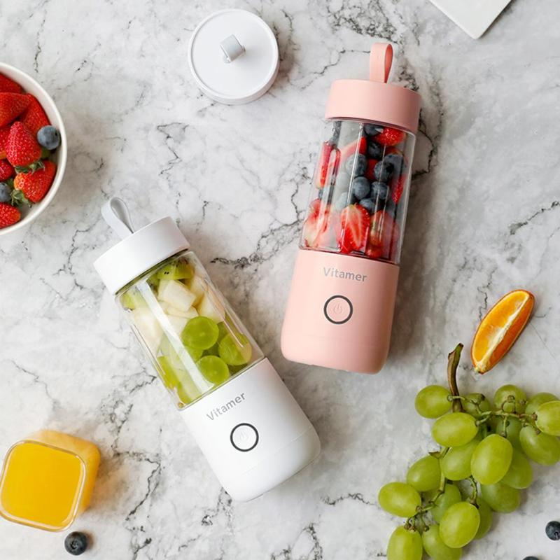 350ml Portable USB Rechargeable Blender Juicer for Smoothies, Shakes, and Fresh Juice