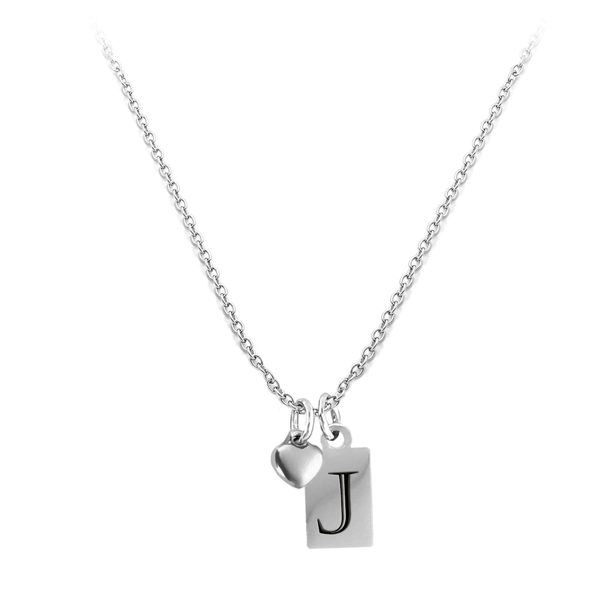 Jeffery Initial Necklace - Personalized 18K Gold-Plated Stainless Steel Pendant