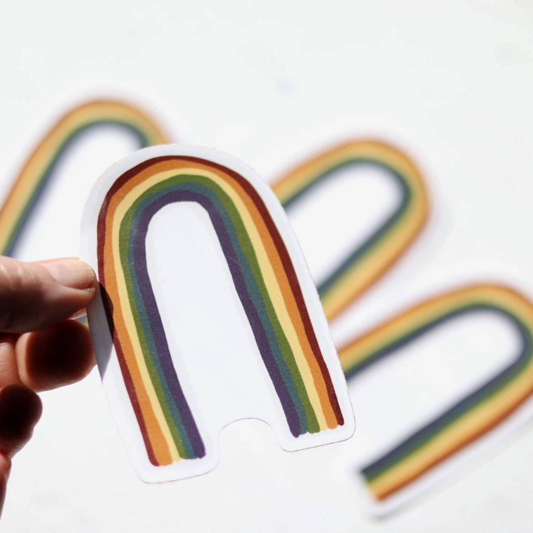 Rainbow Sticker - Waterproof Vinyl Decal for Laptops & Bottles