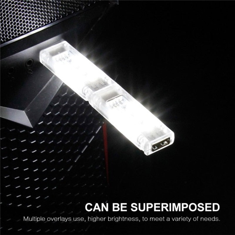 Mini USB LED Night Light - 12LEDs 5V Portable Reading Lamp for Laptop, Power Bank, and Computer