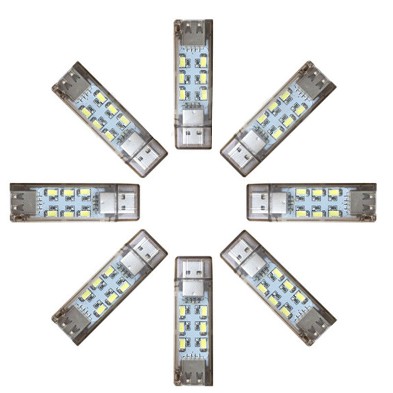 Mini USB LED Night Light - 12LEDs 5V Portable Reading Lamp for Laptop, Power Bank, and Computer