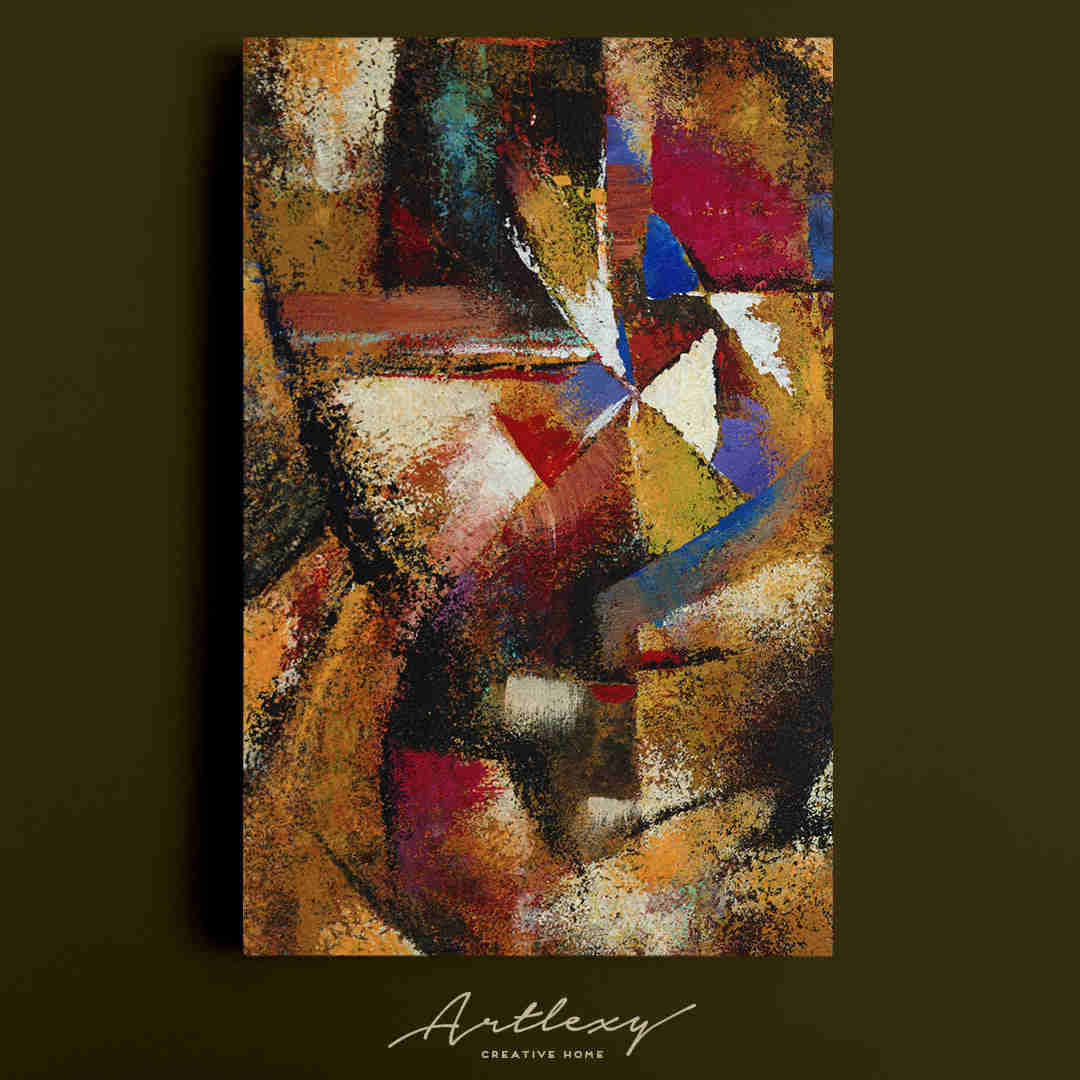 Abstract Brushstrokes Contemporary Art Canvas Print