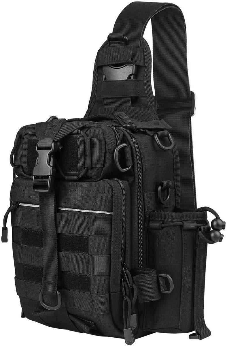 Fyland Tactical Backpack - Military EDC Molle Pack with Water-Resistant 1000D Nylon
