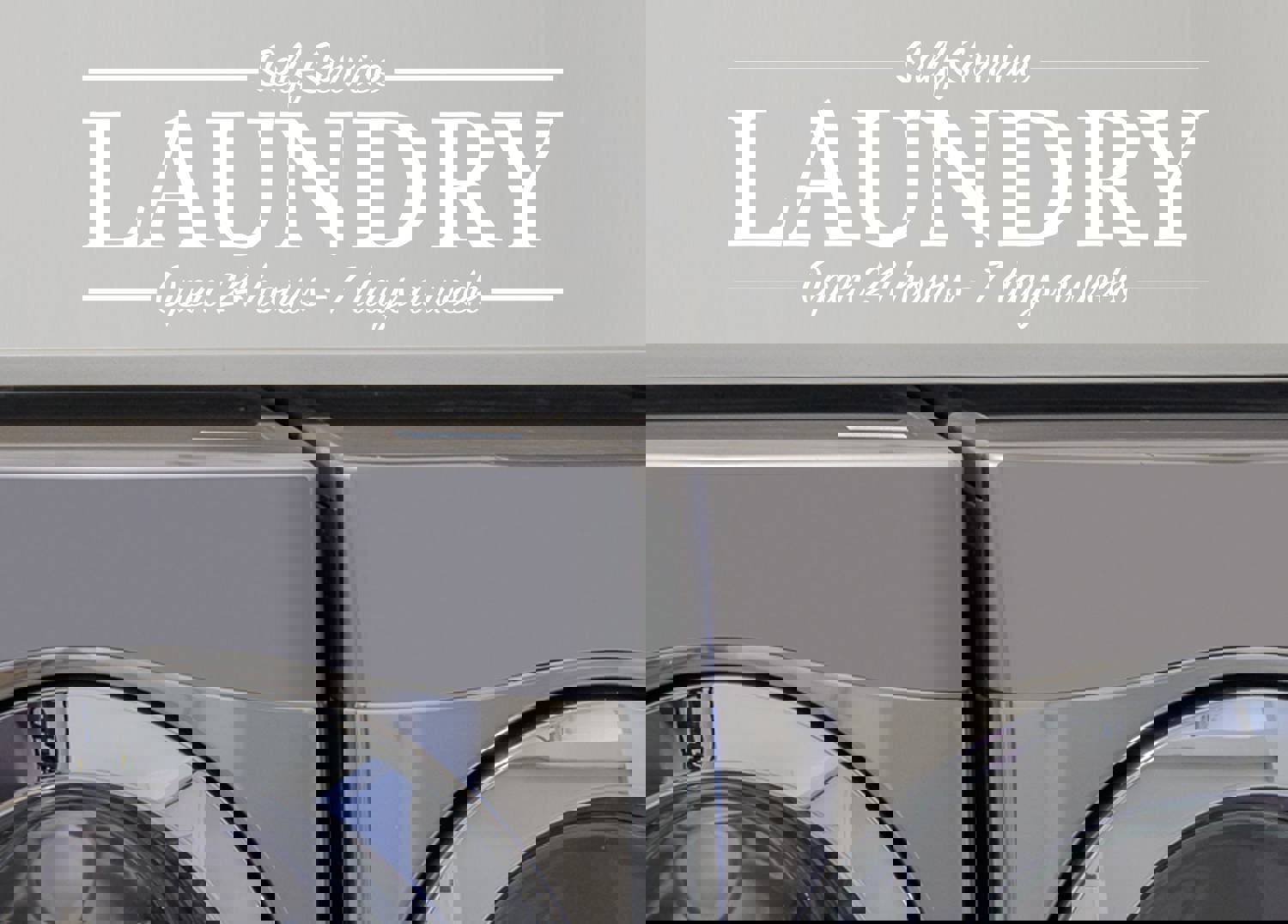 Self-Service Laundry Wall Decal | Vinyl Sticker for Laundry Room