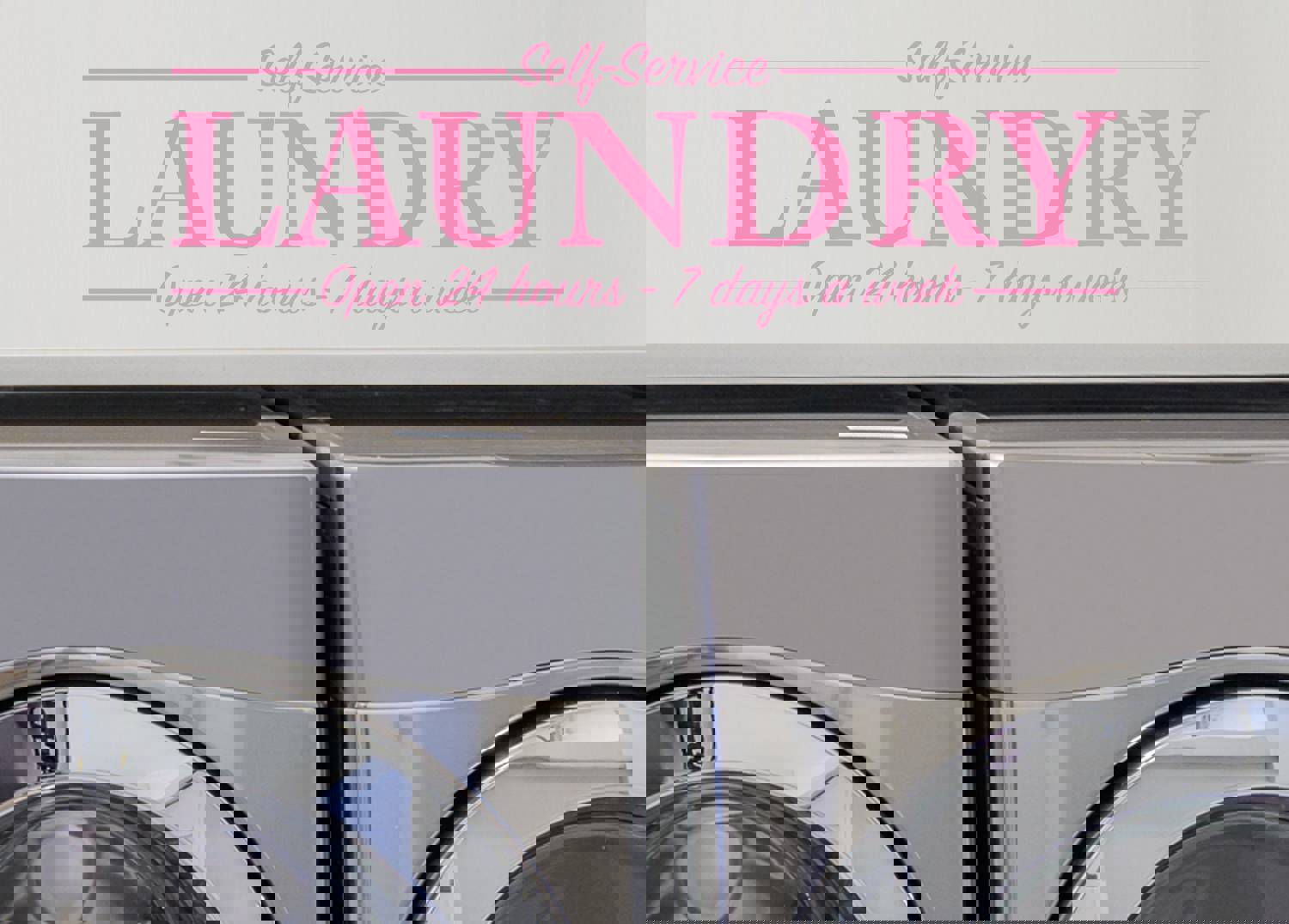 Self-Service Laundry Wall Decal | Vinyl Sticker for Laundry Room