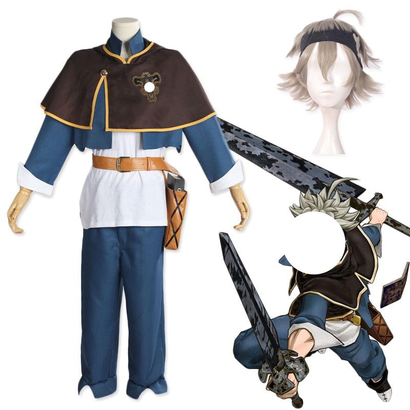 Black Clover Asta Cosplay Costume Full Set with Wig and Accessories