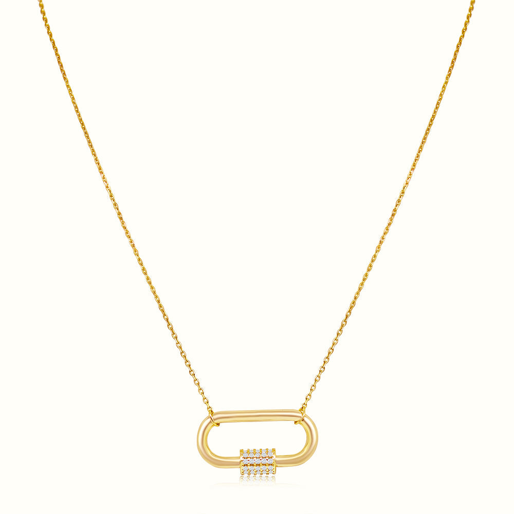 Women's Vermeil Diamond Carabina Necklace Pendant