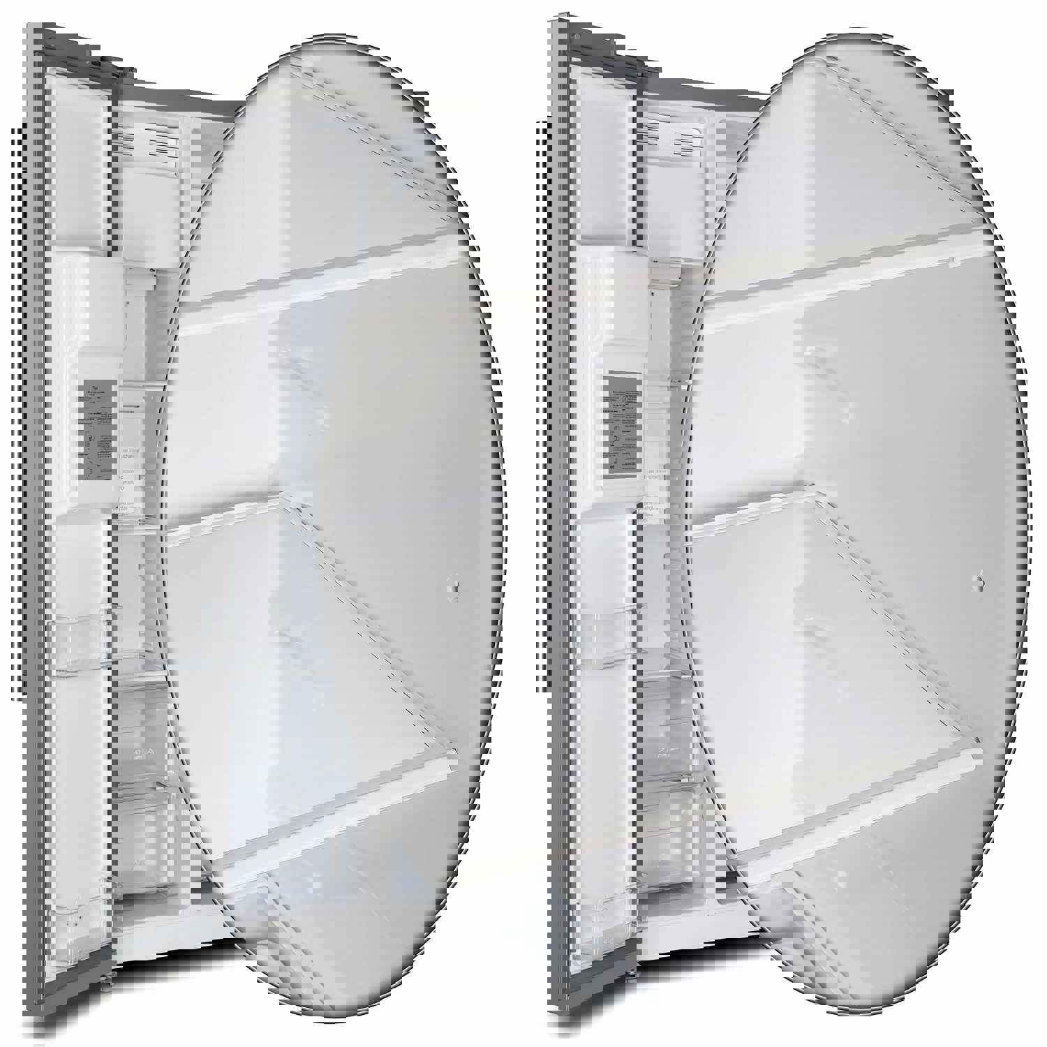 Forno Salerno 36 Side by Side 20 Cu.Ft Stainless Steel Refrigerator with Ice Maker and Grill Trim