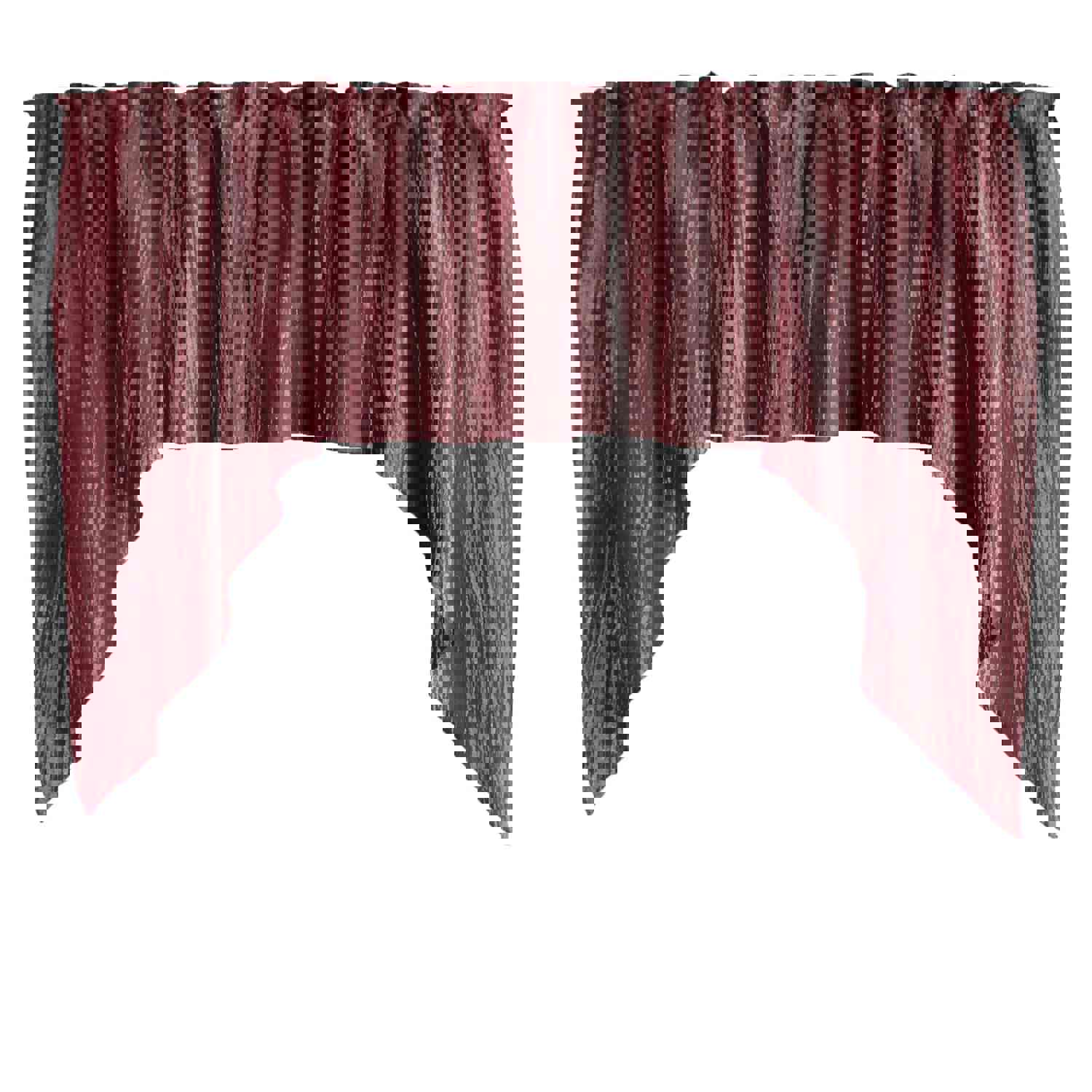 Crushed Crinkle Taffeta Swag Window Valance 72 Wide / 36 Tall