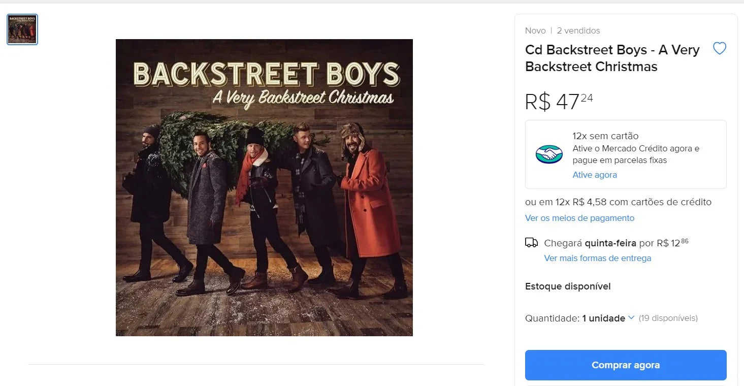 Backstreet Boys - A Very Backstreet Christmas CD (2 Units)