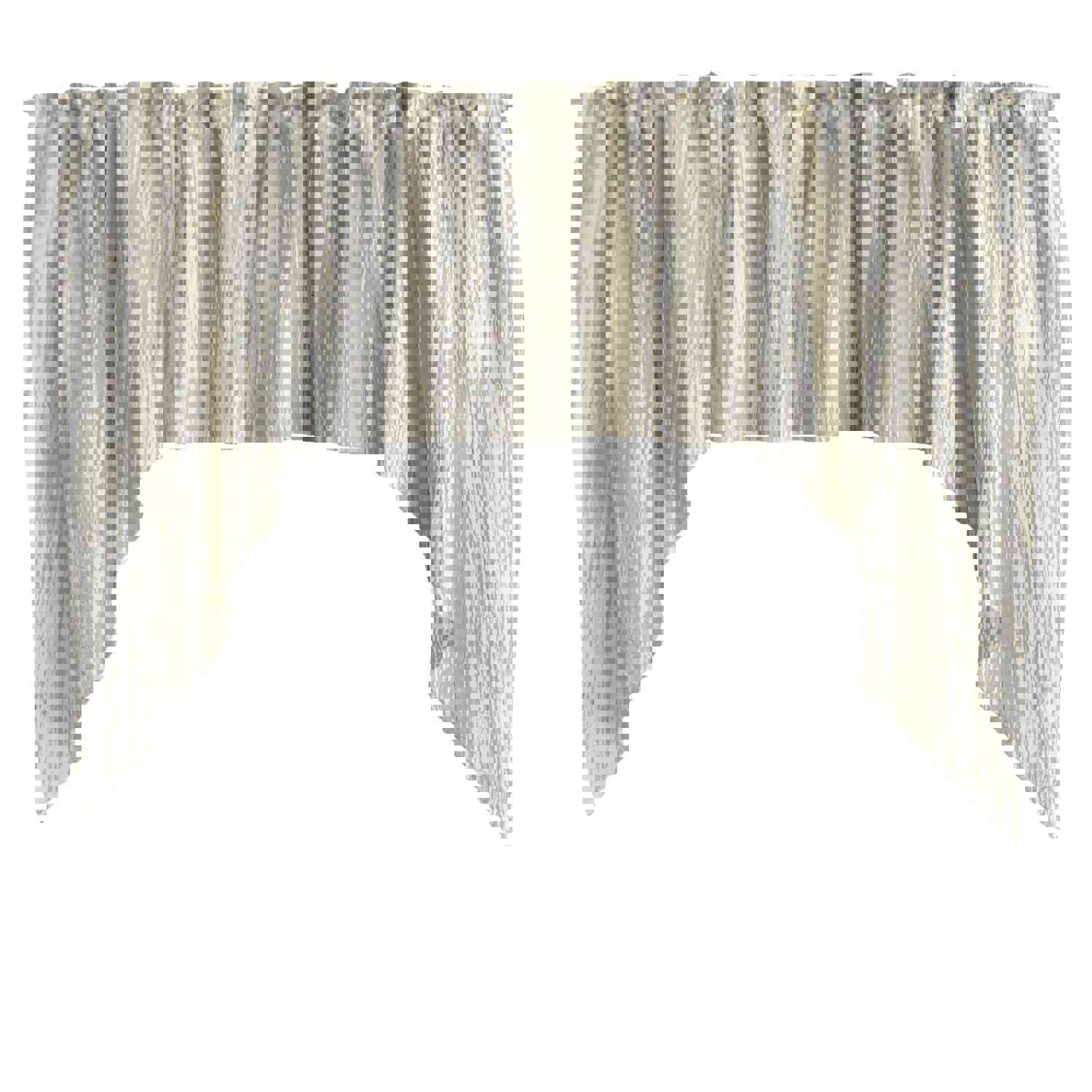 Crushed Crinkle Taffeta Swag Window Valance 72 Wide / 36 Tall