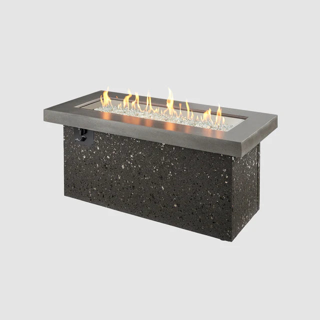 Outdoor Greatroom Company Gray Key Largo Linear Gas Fire Pit Table