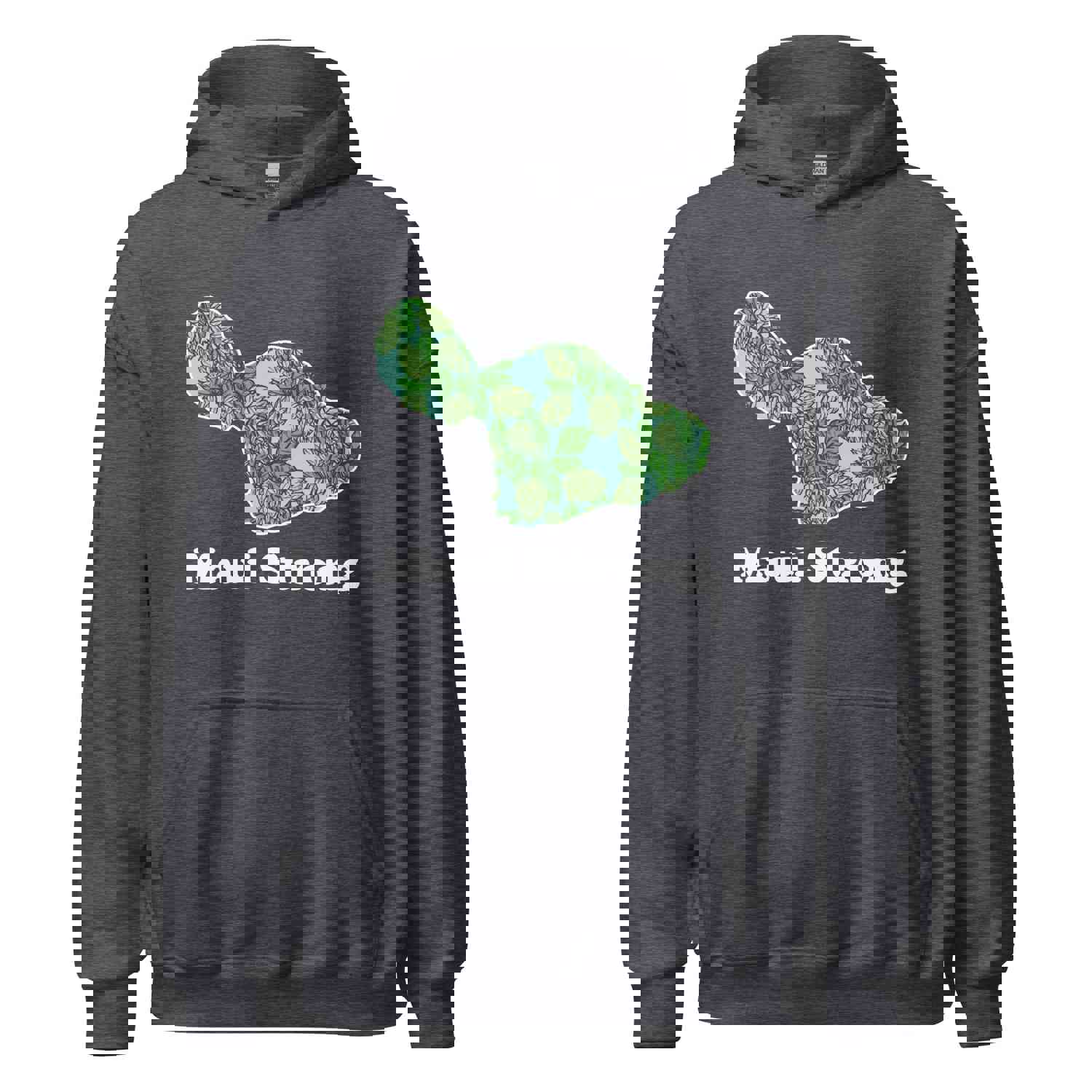 Maui Strong - White Ink - All-Gender Hoodie