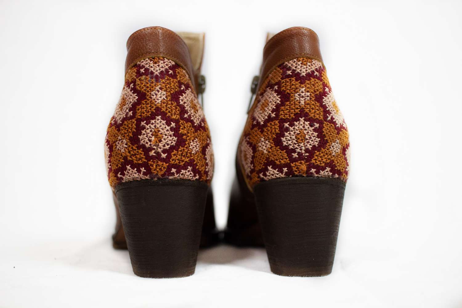 Flowers Ankle Boot - Brown