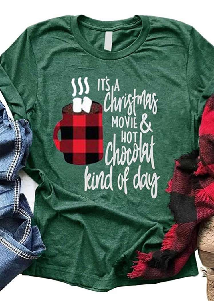 Fashion Christmas Letter Printing Short Sleeve Round Neck T-Shirt for Women