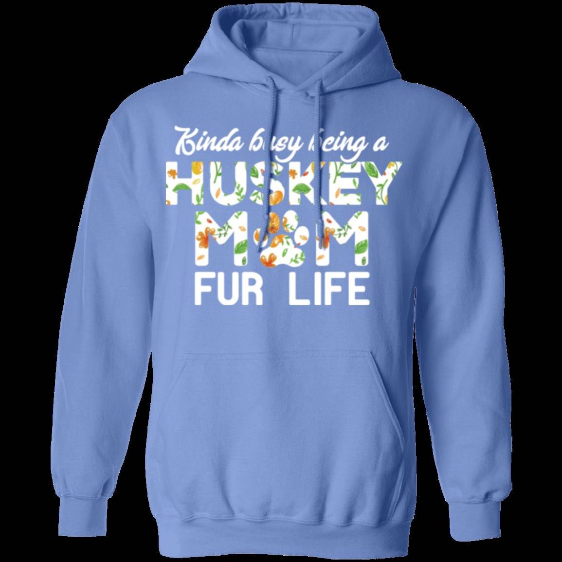 HUSKY MOM FUR LIFE LADIES Pullover Hoodie 8 oz