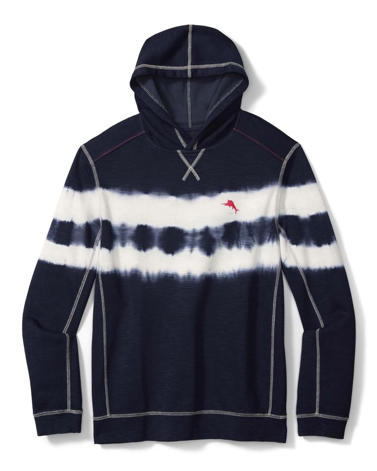 Tommy Bahama Tobago Bay Waves Pullover Hoodie Sweatshirt