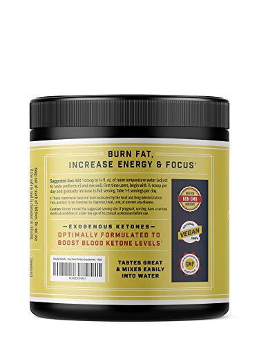 Key Keto Exogenous Ketone Supplement - Strawberry Lemonade (15 Servings) for Instant Ketosis & Energy Boost