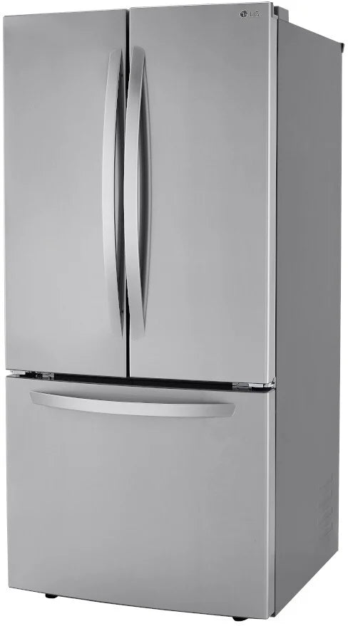 LG - 33 in. W 25 cu. ft. French Door Refrigerator with Ice Maker in PrintProof Stainless Steel
