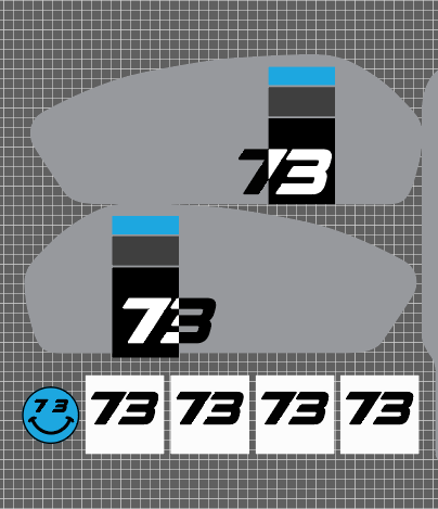 C1X Style Replica Decal Kit for Super 73 RX