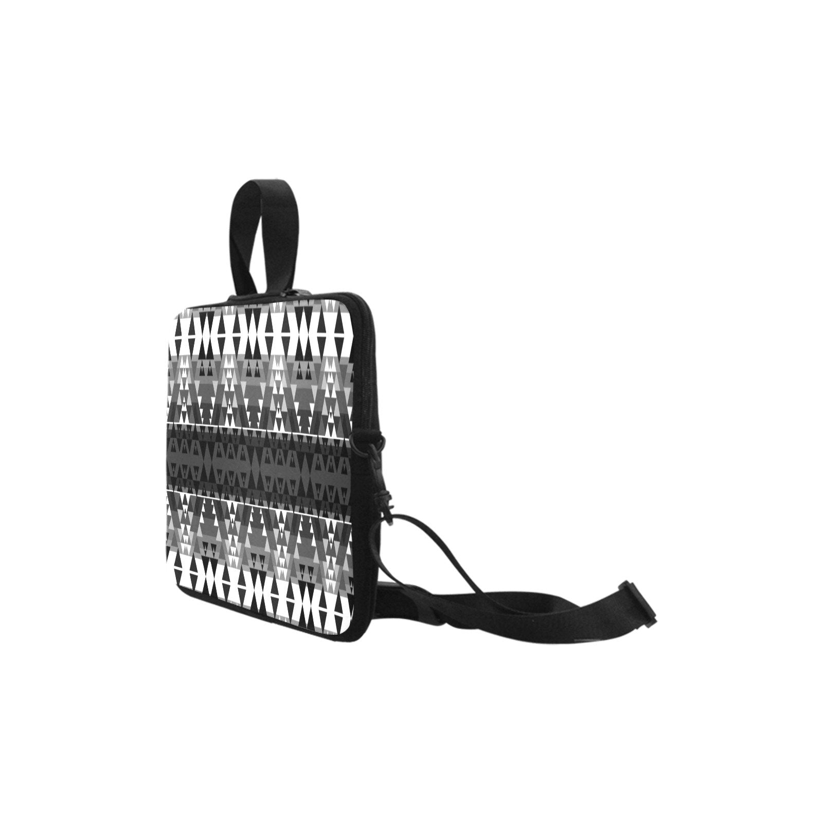Writing on Stone Black and White Laptop Handbags 13 - Lightweight & Water-Resistant Neoprene
