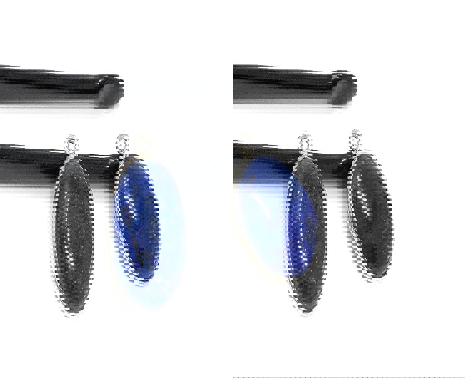 2 Pcs Lapis Lazuli Charms for Jewelry Making