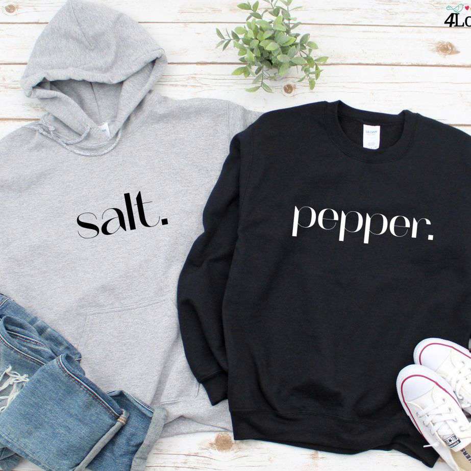 Halloween Matching Outfits - Salt & Pepper - Amusing Couples Costume - Ideal Anniversary Gift