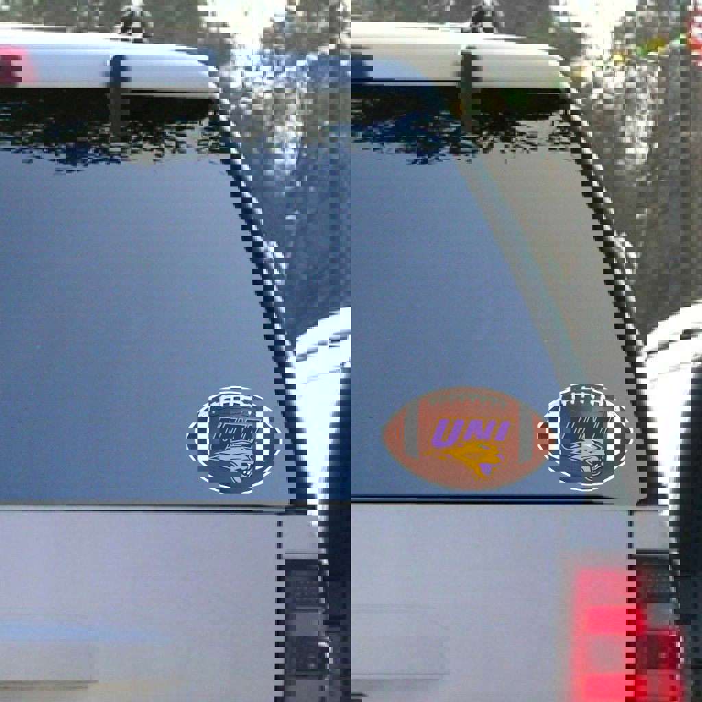 University of Northern Iowa Football Window Decal Set of 2
