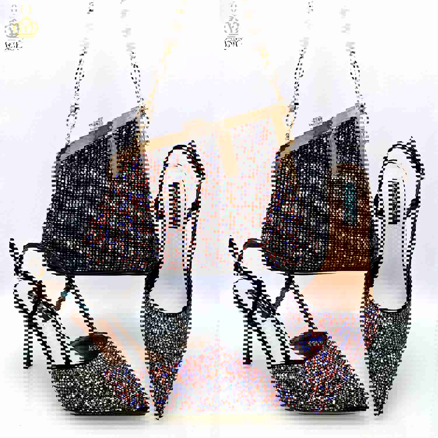 QSGFC 2023 Italian Design Fashion Shoulder Bag with High Heels