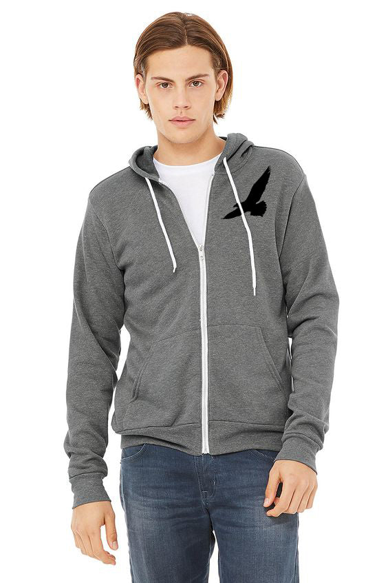 Seagull Beach Limited Edition Ultra Soft Zip-Up Hoodie - Unisex Deep Heather