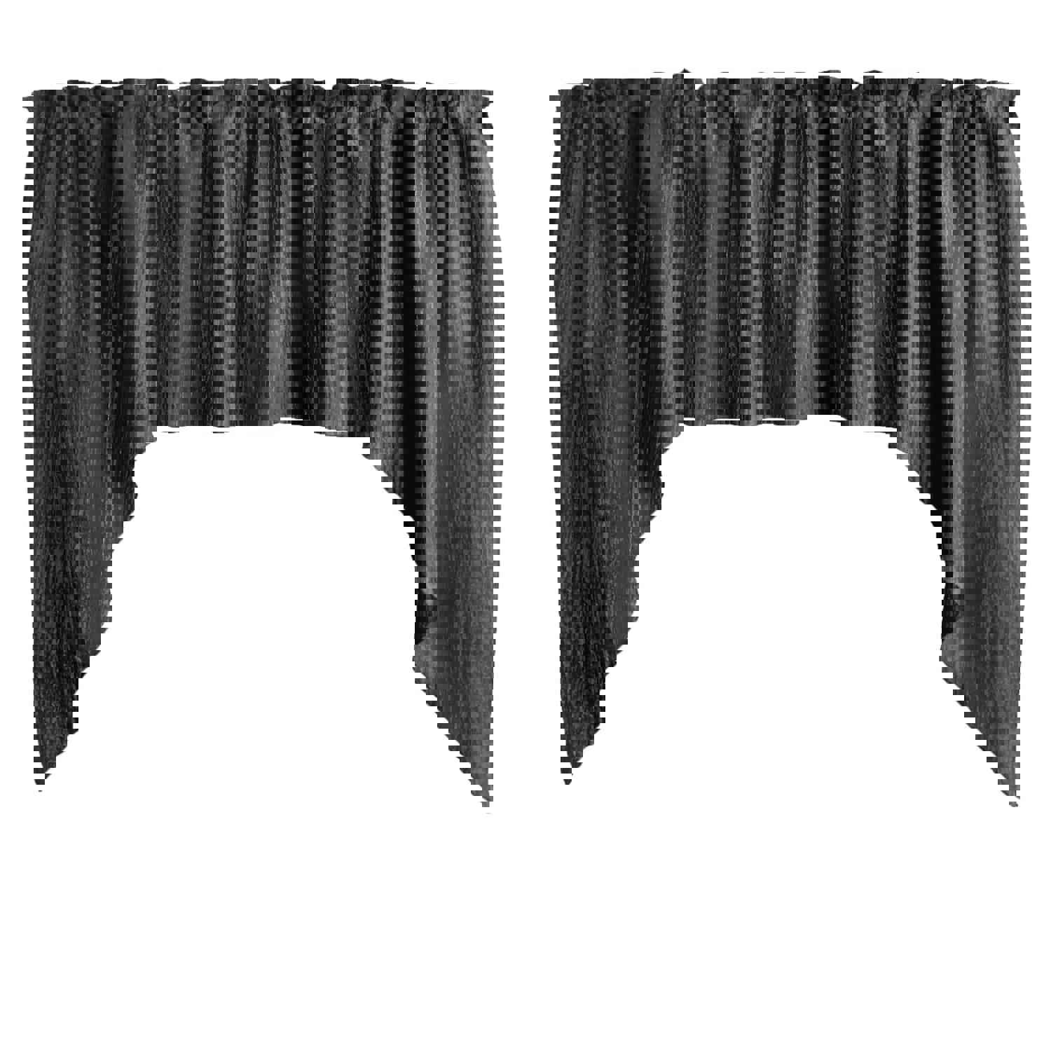 Crushed Crinkle Taffeta Swag Window Valance 72 Wide / 36 Tall