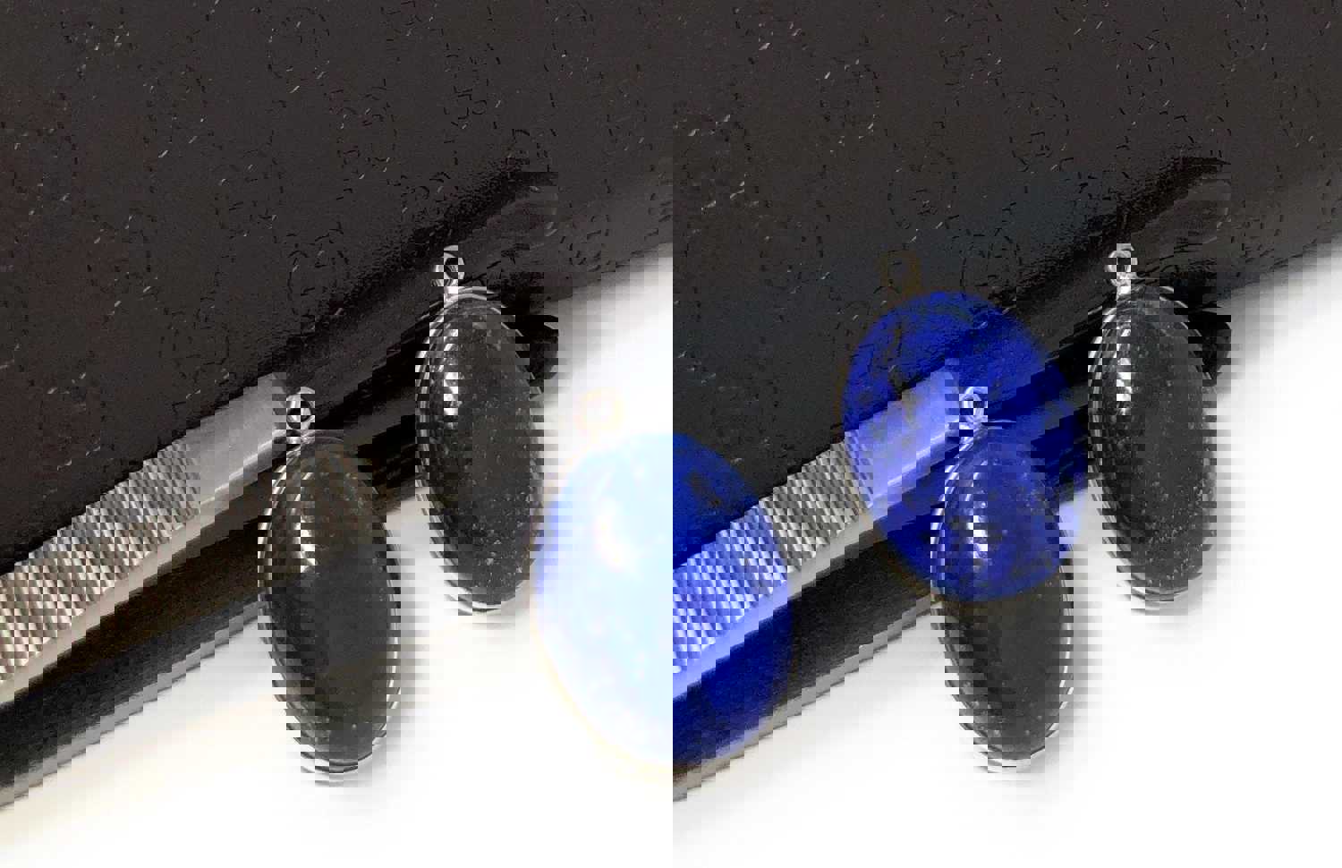 2 Pcs Lapis Lazuli Charms, Gemstone Charms for Jewelry Making, DIY Jewelry Supplies