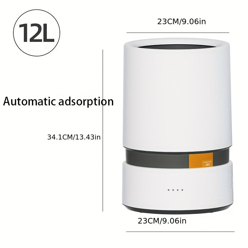 1pc Smart Adsorption Trash Can, Large Capacity for Home & Office Use