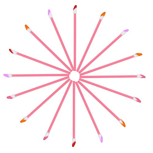 400PCS Disposable Lip Brushes - Pink Lip Gloss Applicator Wands for Makeup