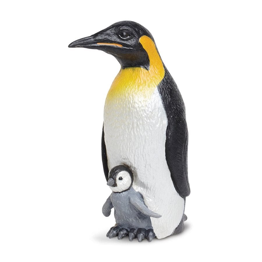 Emperor Penguin with Baby Toy - Realistic Wildlife Figurine