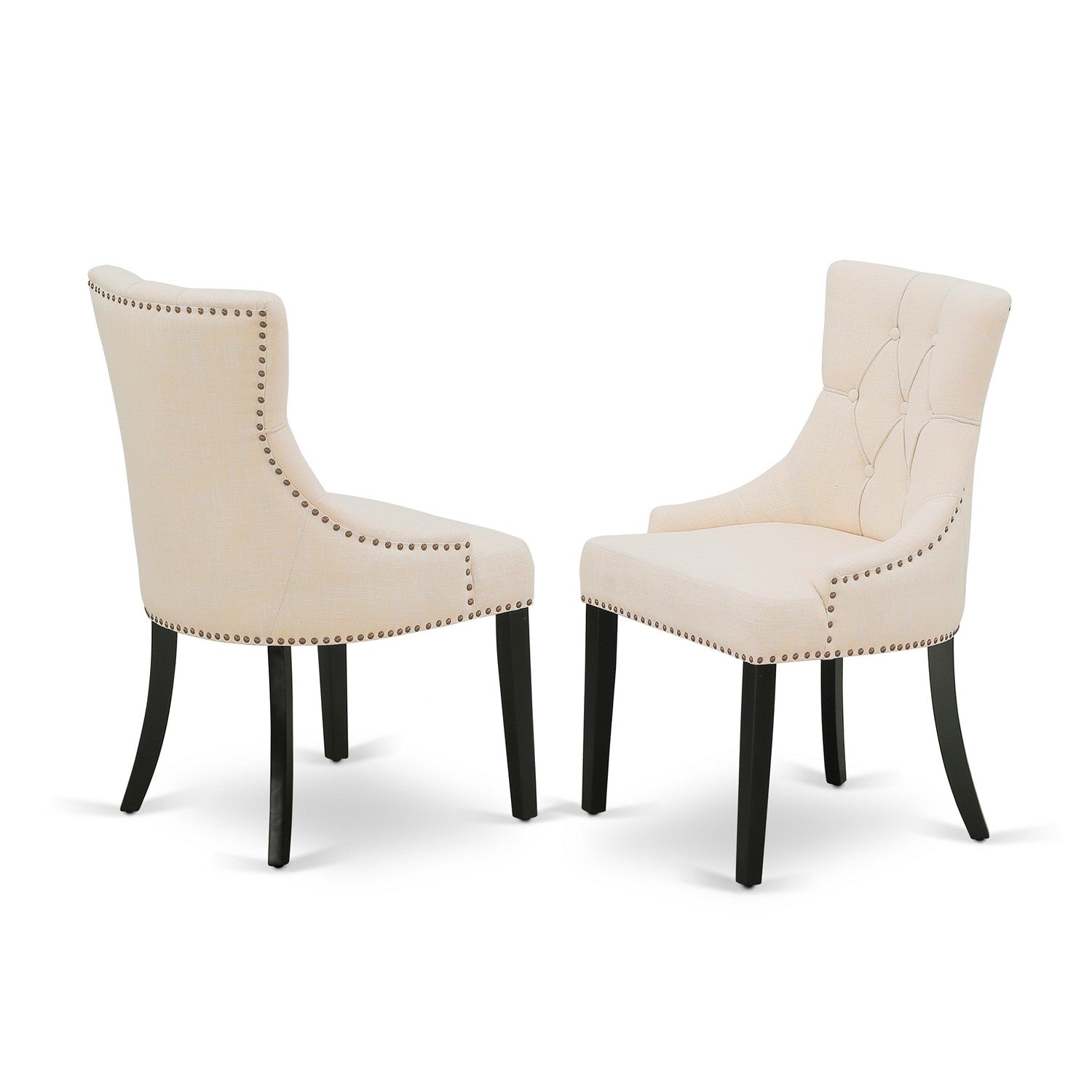 East West Furniture 5-Piece Kitchen Table Set with Extendable Leaf and 4 Parson Chairs