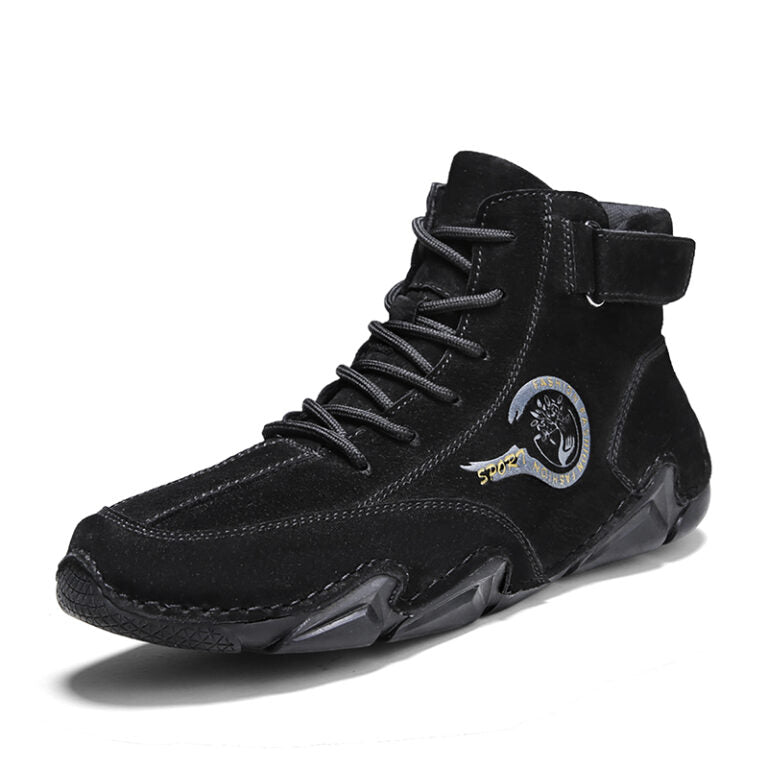 Spring New Handmade Leather Western Boots for Men