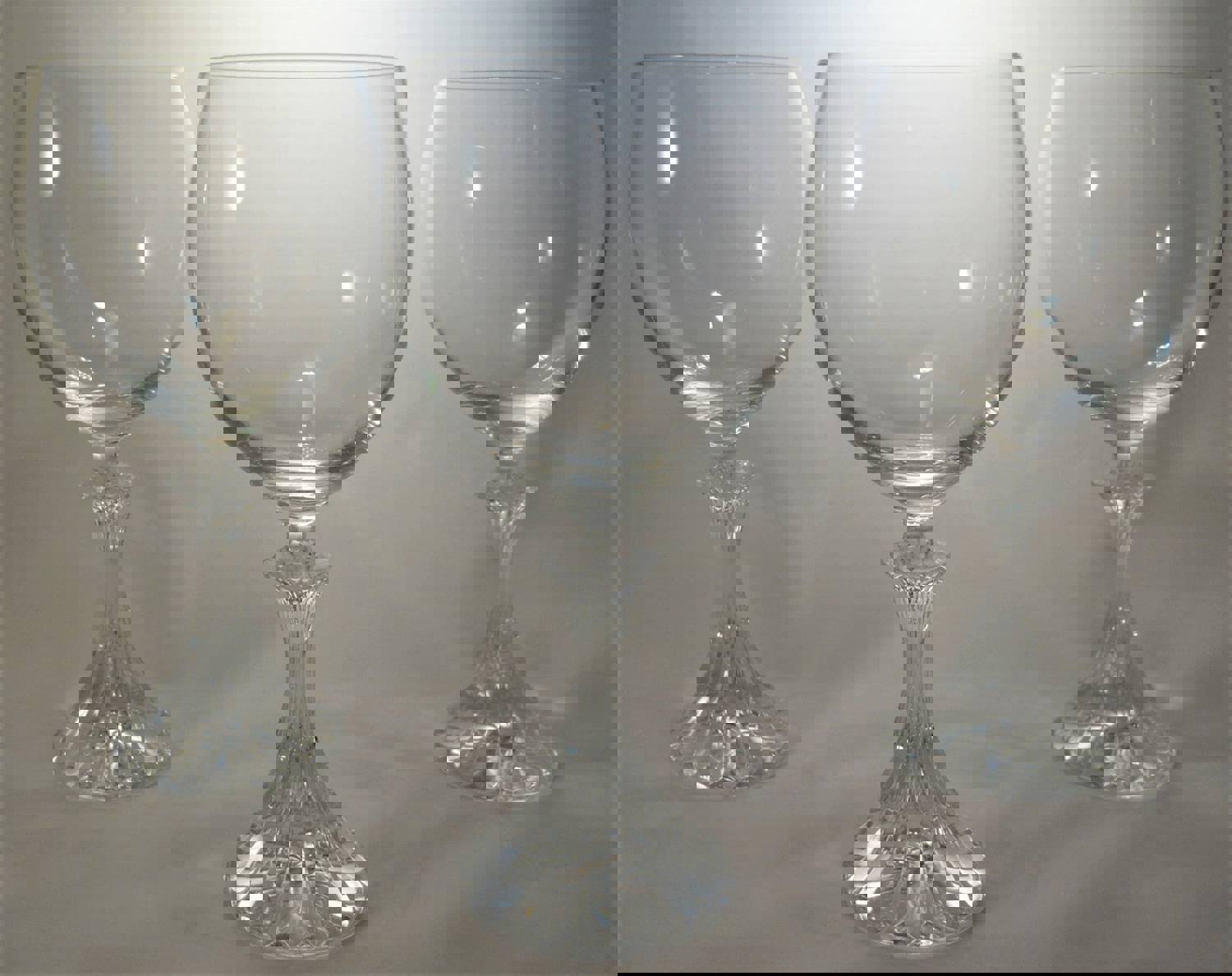 Mikasa The Ritz Red Burgundy Wine Glasses Set of Three (1993-1997)