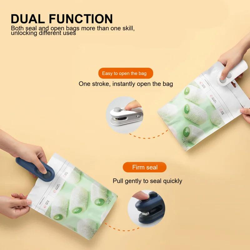 USB Rechargeable Mini Bag Heat Sealer for Kitchen & Travel
